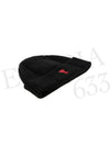 Unisex Small Heart Logo Beanie Black BFUHA 10601 8009 - AMI - BALAAN 3