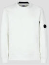 Men's Lens Wappen Diagonal Sweatshirt White - CP COMPANY - BALAAN 2