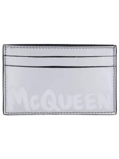 Logo Print Card Wallet Silver - ALEXANDER MCQUEEN - BALAAN 2