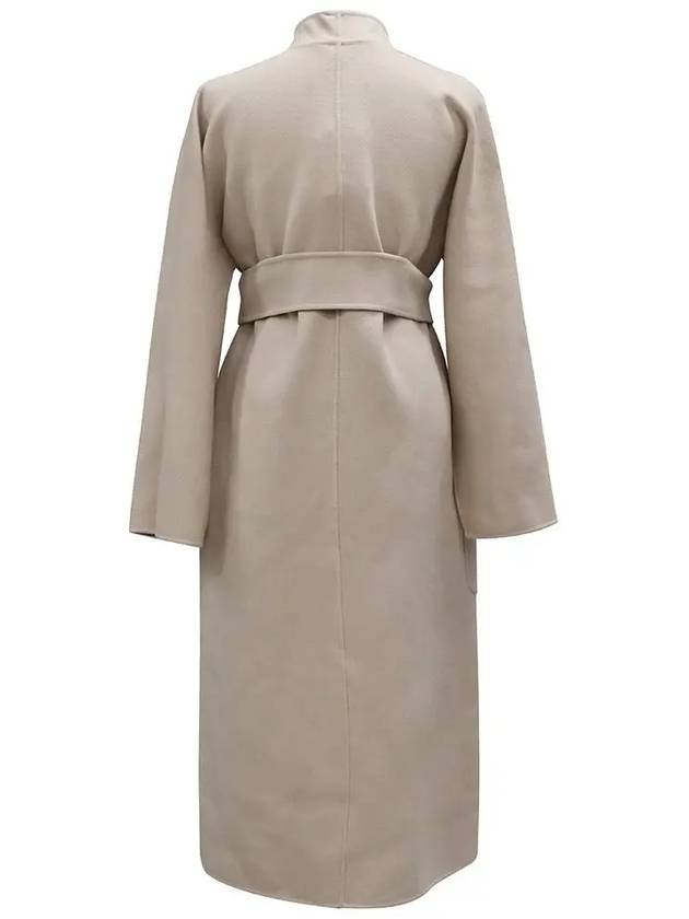 Pasec Double Breasted Wool Cashmere Coat Powder - MAX MARA - BALAAN 4