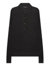 Lightweight Cotton Silk Polo Shirt Grey - TOM FORD - BALAAN 2