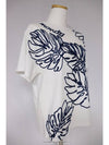 embroidery women short sleeve t shirt white - MONCLER - BALAAN 3