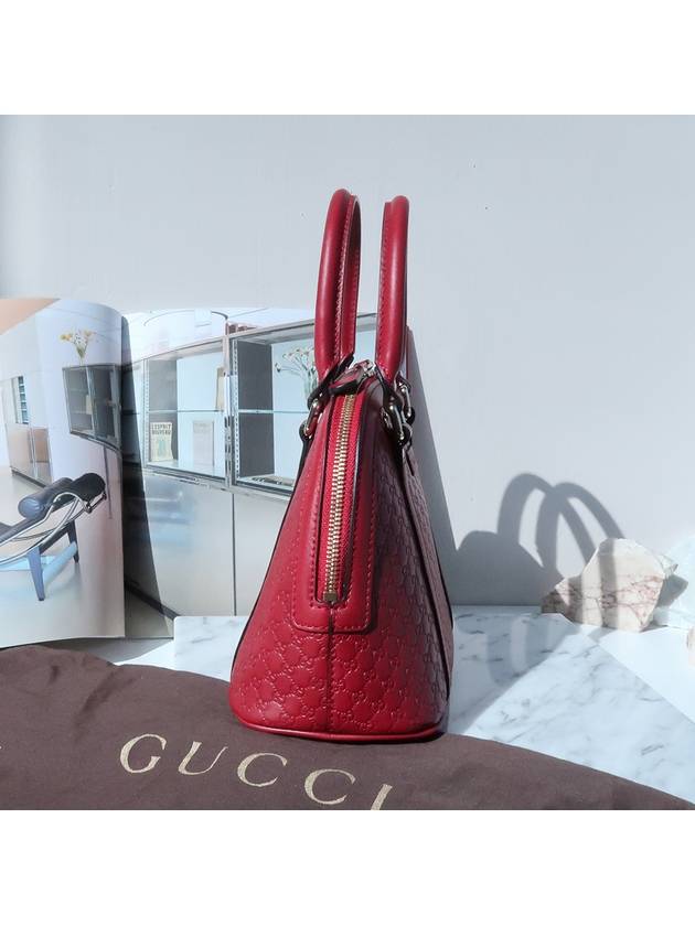 GG Microsima Dome Tote Bag Red - GUCCI - BALAAN.