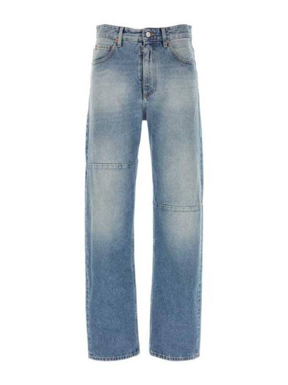 Logo Patch Straight Leg Jeans Blue - MAISON MARGIELA - BALAAN 2