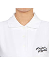 Handwriting Polo Shirt White - MAISON KITSUNE - BALAAN 6