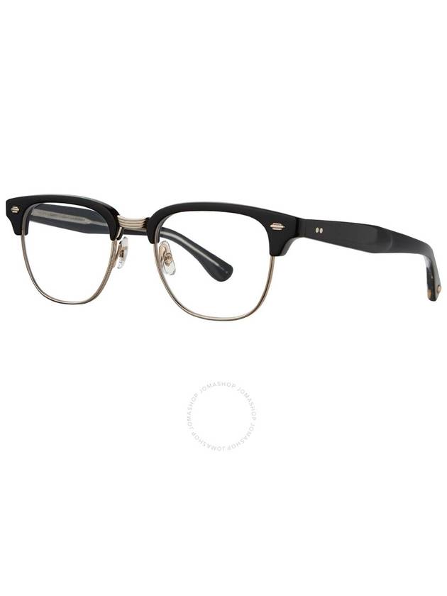 Garrett Leight ELKGROVE Demo Square Eyeglasses 3036 BK-G 49 - GARRETT LEIGHT - BALAAN 2