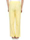 Poplin Pajamas Organic Cotton Straight Pants Lemonade - TEKLA - BALAAN 5