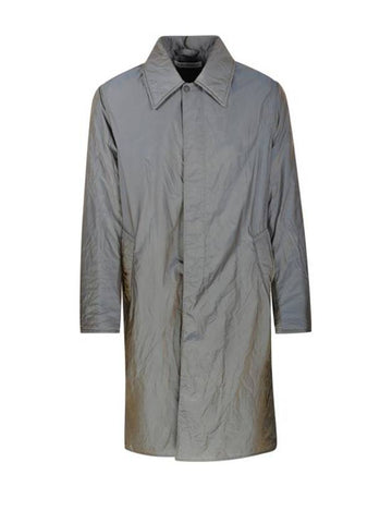 TRENCH COAT M4241BSO SHINING OLIVE CRINKLE SOLARO - OUR LEGACY - BALAAN 1