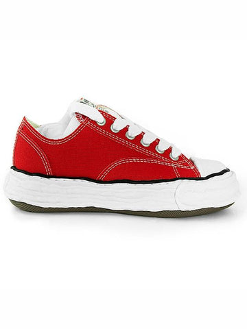 Peterson 23 Low OG Sole Canvas Sneakers A11FW702 RED - MAISON MIHARA YASUHIRO - BALAAN 1