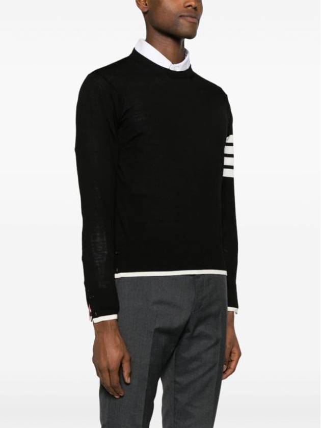 4-Bar Knit Top Black - THOM BROWNE - BALAAN 3