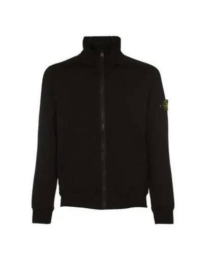 Compass Badge Regular Fit Cotton Track Jacket Black - STONE ISLAND - BALAAN 2