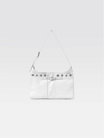 Shoulder Bag NICOLE EYELETS WHITE - GIMAGUAS - BALAAN 1