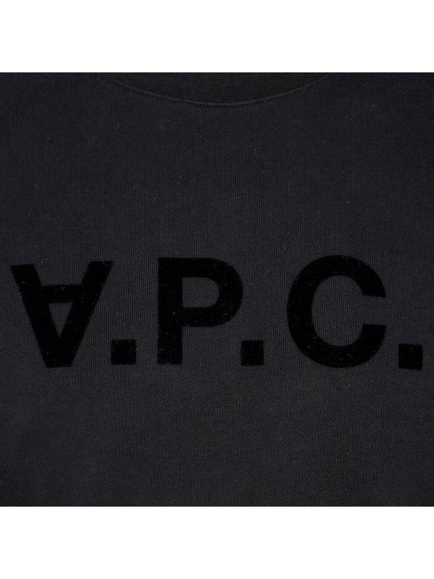 VPC Logo Crew Neck Sweatshirt Black - A.P.C. - BALAAN 7