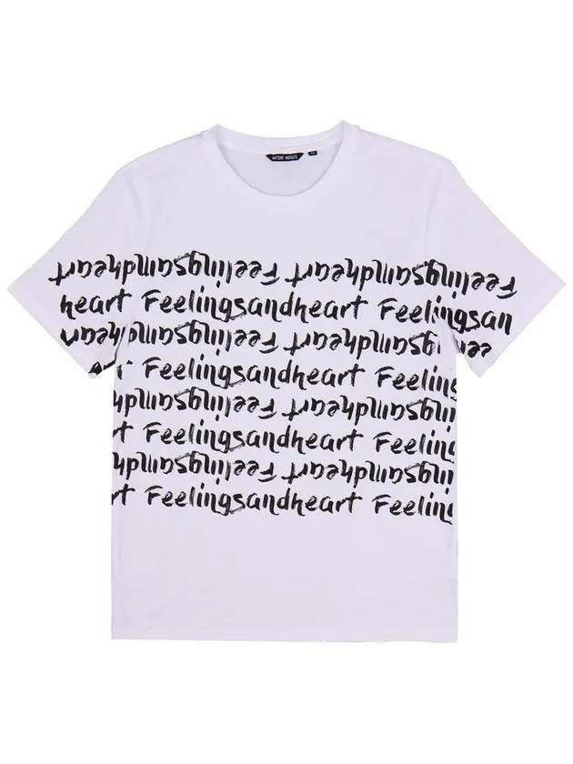 Casual lettering short sleeve t-shirt STEE114 - IKALOOOK - BALAAN 1