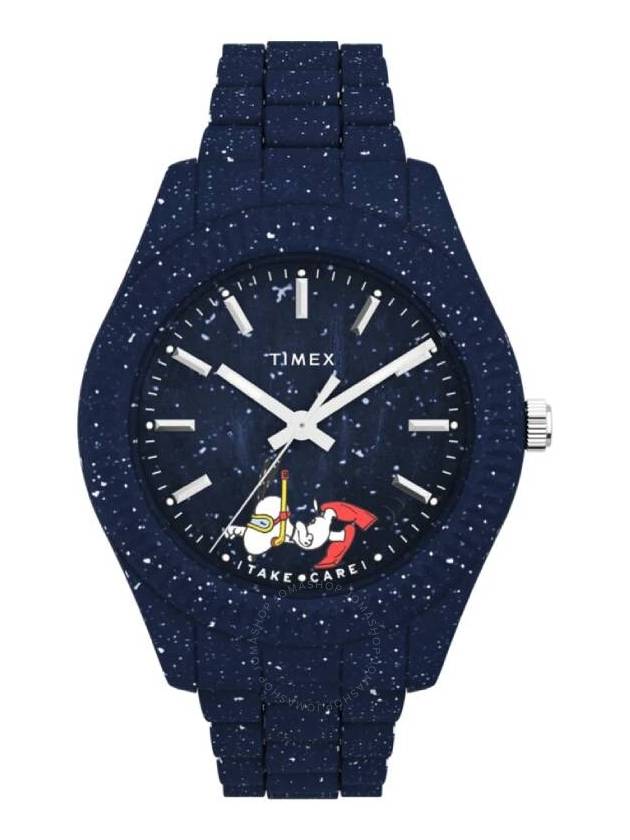 Timex Legacy Ocean X Peanuts Quartz Blue Dial Men's Watch TW2V53300 - TIMEX - BALAAN 1