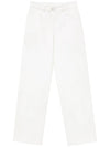 White Cotton Pants - ILROZE - BALAAN 1