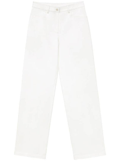 Cotton Straight Pants White - ILROZE - BALAAN 2