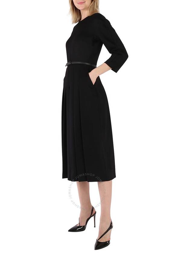 Max Mara Ladies Gennaro Three-quarter Sleeve Dress In Black, Brand Size 34 - MAX MARA - BALAAN 3