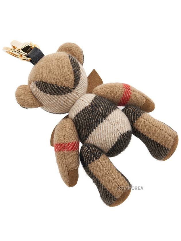 Checked Bear Keychain Beige - BURBERRY - BALAAN 5