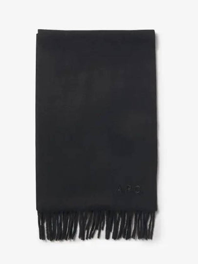 Ambroise Embroidered Muffler Black - A.P.C. - BALAAN 2