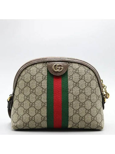 499621 Web Stripe Detail Gold Double G Ophidia Cross Bag - GUCCI - BALAAN 1