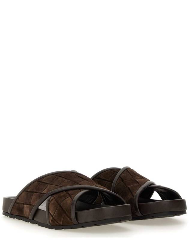 Tarik Suede Sandals Fondant - BOTTEGA VENETA - BALAAN 3