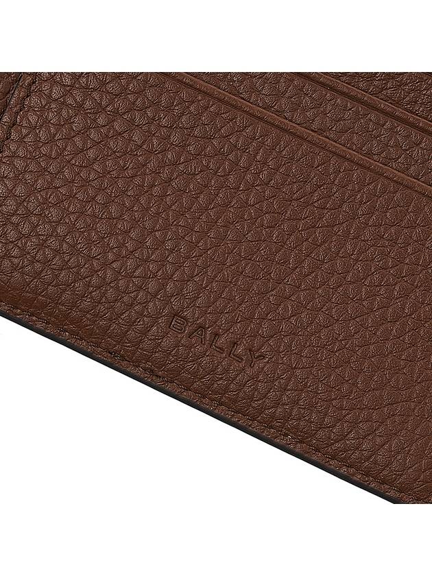 Ribon Logo 6cc Half Wallet Brown - BALLY - BALAAN 9