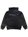 Black Gradient Embossed Back Logo Hooded Sweatshirt W241TS38736B - WOOYOUNGMI - BALAAN 1