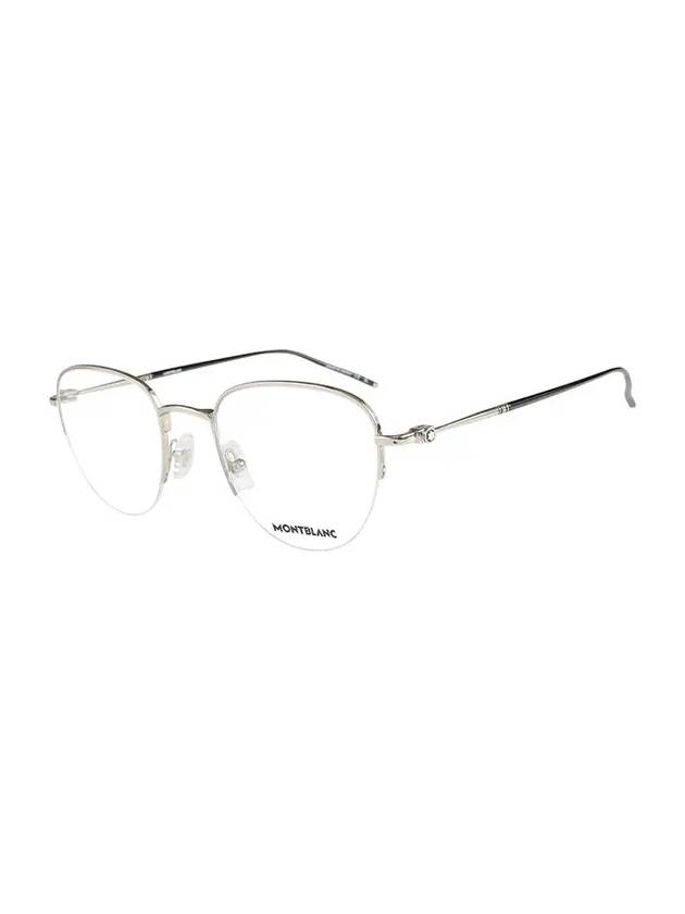 Eyewear Semi-rimless Metal Eyeglasses Silver - MONTBLANC - BALAAN 3