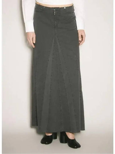 Rebel Herringbone A-Line Skirt Ash Black - OUR LEGACY - BALAAN 2