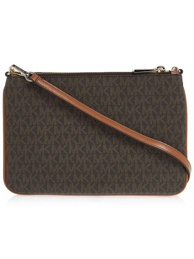 Monogram Print Cross Bag Brown - MICHAEL KORS - BALAAN 4