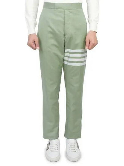 4 Bar Tailored Straight Pants Green - THOM BROWNE - BALAAN 2