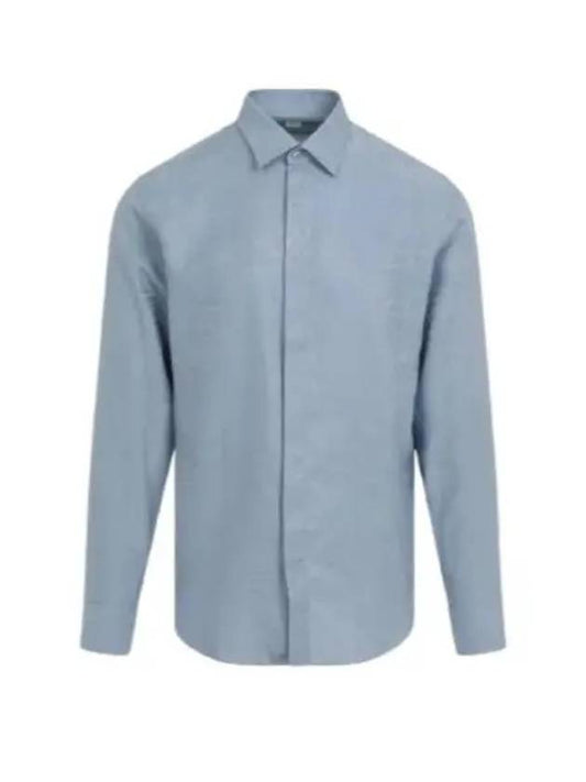 Berluti Cotton Silk Scritto Andy Shirt R27HTL85 004 32N - BERLUTI - BALAAN 1