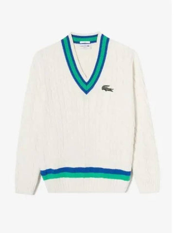 Men s wool blend tennis pullover knit AH2113 53N P4I domestic product GQ2N23110299923 - LACOSTE - BALAAN 1