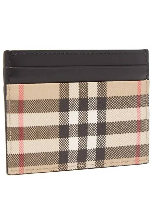 Men's Vintage Check Card Wallet Beige - BURBERRY - BALAAN 4