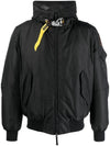 Men's GOBI CORE Hooded Bomber Jacket Black - PARAJUMPERS - BALAAN 1