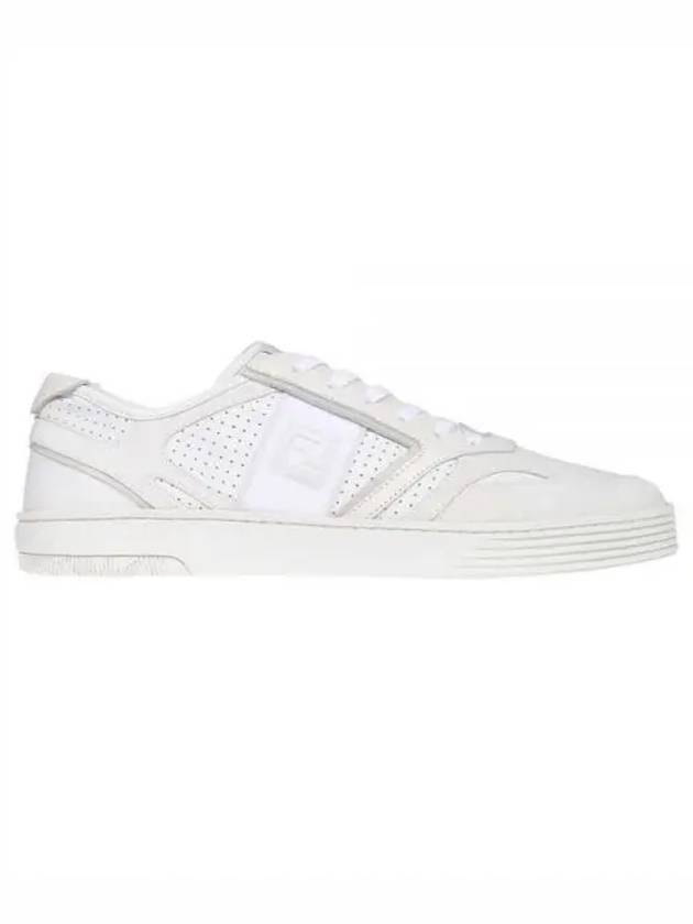 Step Leather Low Top Sneakers White - FENDI - BALAAN 2