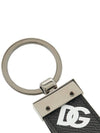 Embossing Leather DG Logo Key Chain Black - DOLCE&GABBANA - BALAAN.