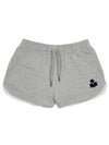 Mifa Logo Print Cotton Shorts Dark Grey - ISABEL MARANT - BALAAN 2