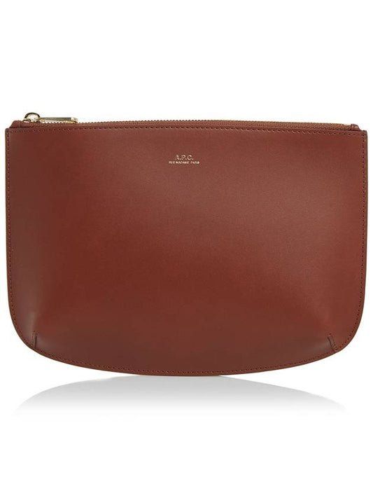 Sarah Clutch Bag Noisette - A.P.C. - BALAAN.