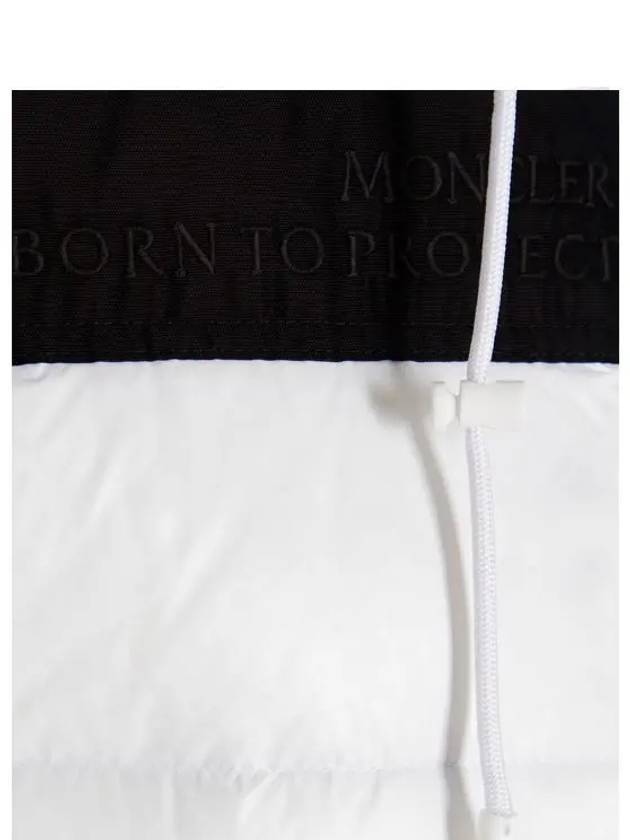 Women Ciboure Hoodie Padded Vest White - MONCLER - BALAAN.