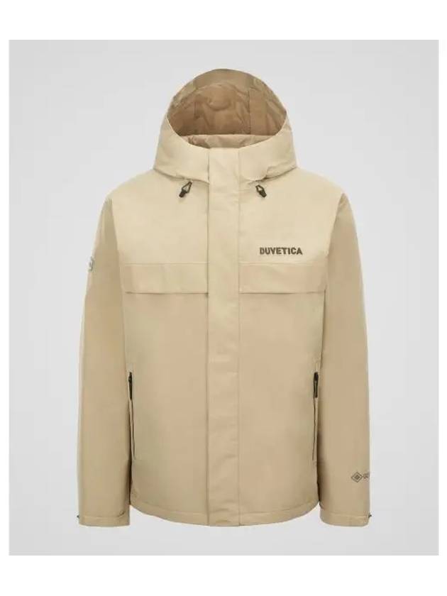 Points 5 Obsidian U Dark Beige Men s Waterproof Jacket - DUVETICA - BALAAN 1