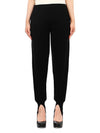 Women's Cashmere Slit Track Pants Black - THEORY - BALAAN 2