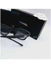 Eyewear Square Acetate Glass Pearl Sunglasses Black - CHANEL - BALAAN 2