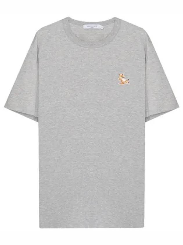 Chillax Fox Patch Classic T Shirt Men s Short Sleeve Tee - MAISON KITSUNE - BALAAN 1