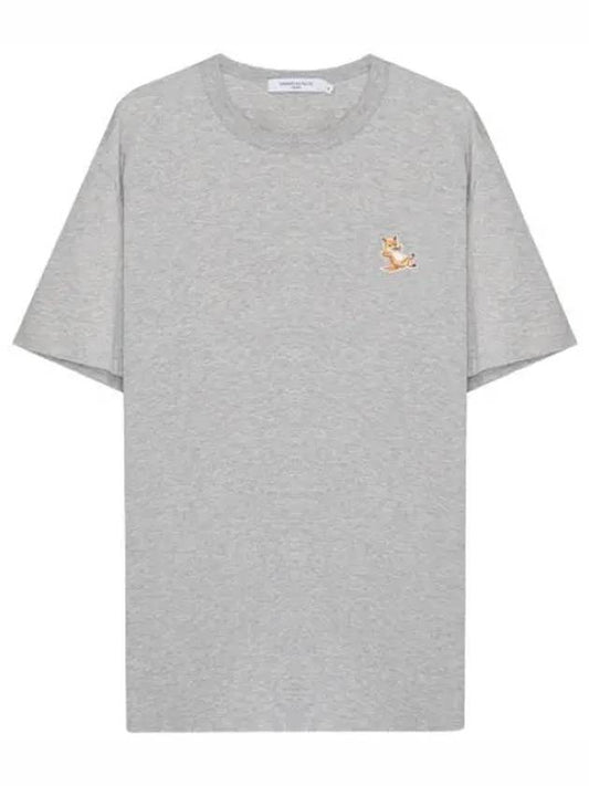 Chillax Fox Patch Classic T Shirt Men s Short Sleeve Tee - MAISON KITSUNE - BALAAN 1