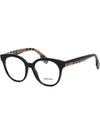 Glasses frame BE2356 3942 JACQUELINE black round horn rim - BURBERRY - BALAAN 7