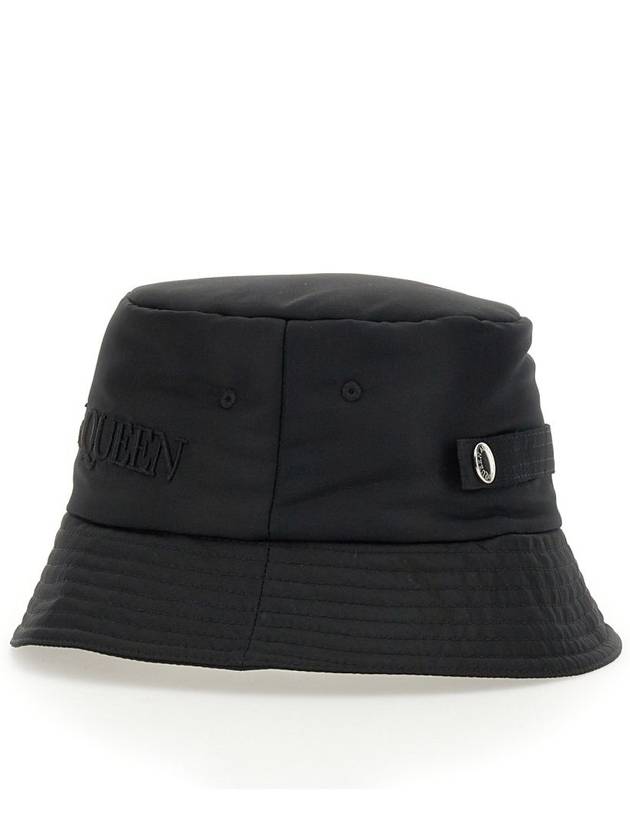 Padded Bucket Hat Black - ALEXANDER MCQUEEN - BALAAN 3