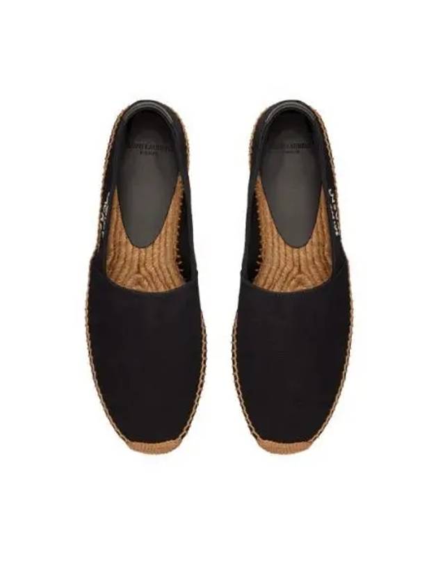 Logo Monogram Espadrilles Black - SAINT LAURENT - BALAAN 2