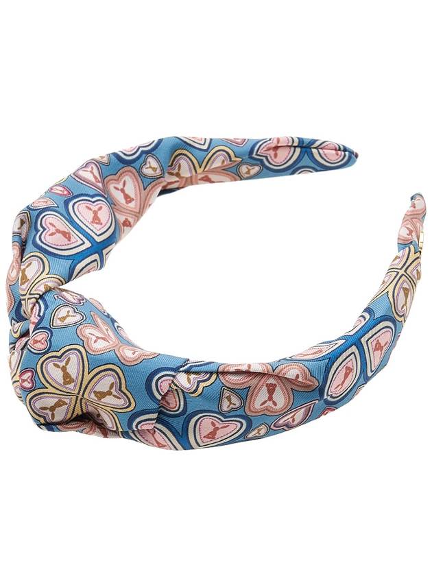 Silk Pegasus Hairband Blue - ETRO - BALAAN 5